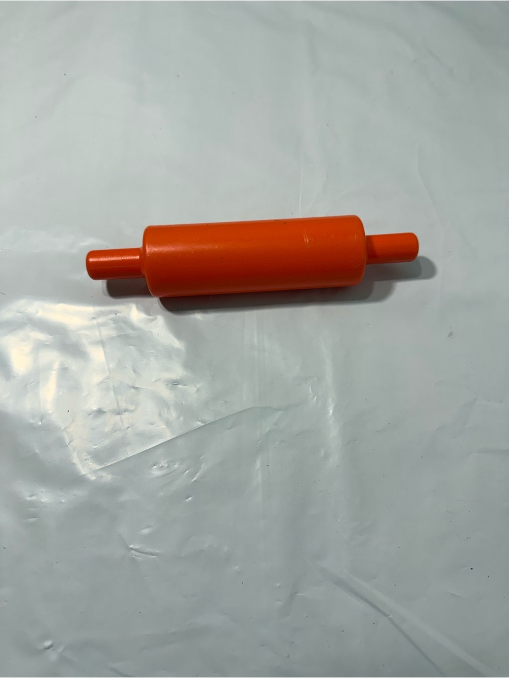 orange silicone rolling pin toy